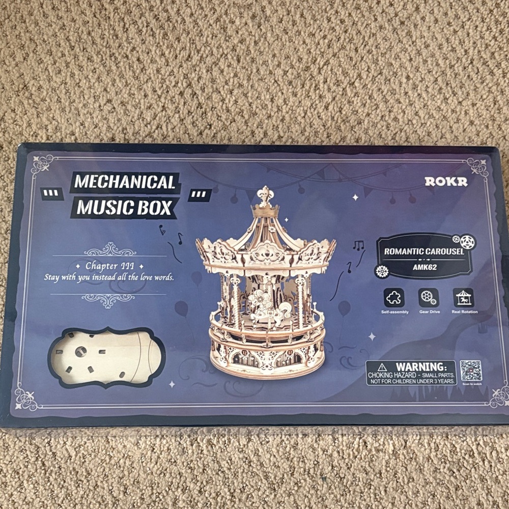 ROKR Romantic Carousel Music Box Kit brand new